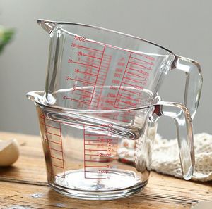 Tasse à mesurer en verre de 500ml résistant à la chaleur accessoires de cuisine ménagers de qualité alimentaire pour préparer et cuire au four compagnon de <span class=keywords><strong>fouet</strong></span> - Product Image 5