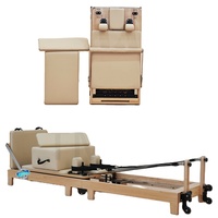 Reformadores plegables de uso doméstico de la marca Tmax, carpeta de Pilates reformador de madera de roble o arce
