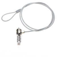 Candado de Seguridad para Portátil YH9912 - Cable de Acero Cromado de 1.8m con Combinación de Contraseña, Alta Seguridad Antirrobo para Portátiles