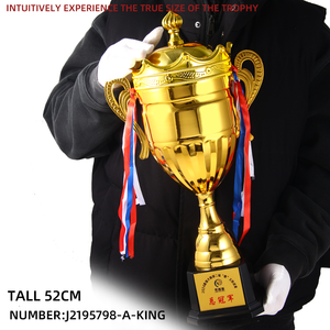Fabricante personalizado baloncesto voleibol béisbol Pickleball trofeo copas de premio personalizado Metal dorado fútbol trofeos taza - Product Image 5