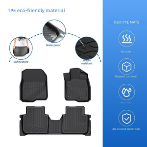 Accesorios Interiores para Automóvil, Alfombrillas de TPE para Todo Clima, Revestimiento para Maletero, Juego Completo, Compatibles con <span class=keywords><strong>Toyota</strong></span> <span class=keywords><strong>Corolla</strong></span> <span class=keywords><strong>Cross</strong></span> <span class=keywords><strong>Hybrid</strong></span> 2023-2024 - Product Image 4