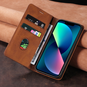 Funda de Teléfono de Cuero PU Tipo Folio para Samsung <span class=keywords><strong>Galaxy</strong></span> S26 S25 S24 S23 Ultra S22 S10 A51 con Cierre Oculto y Ventana Deslizante Minimalista - Product Image 2