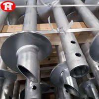 Pir héliques de sol galvanisé à chaud, usine, pour systèmes de base, mm