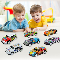 Voitures miniatures en métal à friction en gros, petites voitures de course en alliage pour tout-petits, récompenses pour la salle de classe de maternelle