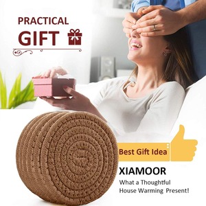 Posavasos Absorbentes de Bambú Hechos a Mano con Patrón de Planta Trenzada, Resistentes al Calor, No Tóxicos y Duraderos para Fiestas - Product Image 3