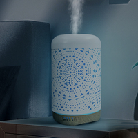 Fonctionnement silencieux pour diffuseur d'aromathérapie en métal à domicile pour humidificateur d'air à brume fraîche ultrasonique d'huile essentielle
