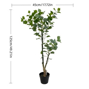 Mộc Mạc Nhân Tạo Bồ Đề Cây Trong Nhà Ngoài Trời Trang Trí Nhựa Tự Nhiên Cảnh Quan Với Lá Giả Văn Phòng Hoa Cây - Product Image 3