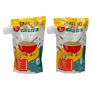 Custom Eco Friendly 100ml Liquid Packaging Baby Food Packing Bags Reusable Spout Pouch