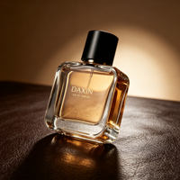 OEM ODM 30ml/50ml/100ml Vente en gros de flacons carrés en verre pour parfum avec bouchon noir