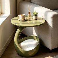 Table d'appoint créative pour animaux de compagnie, table d'angle ronde moderne et minimaliste pour balcon et petit salon