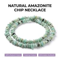 Collar de Plata de Ley con Cuentas de Amatista Africana Estilo Bohemio, 80 cm, Unisex, Regalo de Verano |   Cadena de Eslabones con Cuentas de Cristal de 5mm-8mm