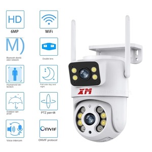 Icsee 2*3MP Ống nhòm hai ống kính mạng wifi PTZ máy ảnh 6MP đầy đủ màu sắc tầm nhìn ban đêm - Product Image 2