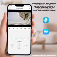 Distributeur automatique de nourriture pour animaux Tuya Cat Smart Eco-Friendly en plastique, 4L, avec commande à distance par application WiFi et commande vocale 10s