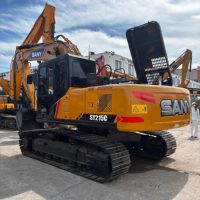 Excavadora Usada SANY SY 215C de 21 Toneladas de Alta Calidad, con Pocas Horas de Uso, Excavadora Usada SANY 215C 235C 135C de Tamaño Mediano en Venta