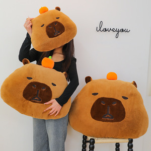 Creative Soft Cartoon Capybara <b>Doll</b> Pillow Sleeping Throw Animal Plush Pillow Bed Decoration Capybara Pillow Gift for Children - Product Image 2