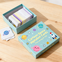 Tarjetas de Aprendizaje Sensoriales Cognitivas, Juego de Caja de Papel, Juguetes Educativos Montessori para Bebés, Reconocimiento de Animales, Alfabeto y Números