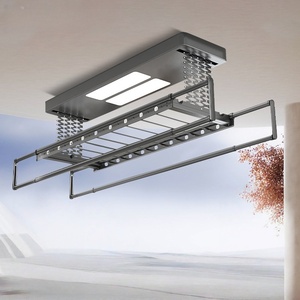 Dual <b>lamp</b> lighting intelligent voice remote control voice control automatic lifting drying sterilization electric drying rack - Product Image 6