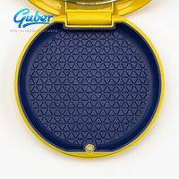 Boîte de rangement pour prothèses dentaires Guber Dental multi-usages en plastique, avec miroir pour l'hygiène buccale
