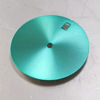 Bandjoy - Esfera de Reloj de Metal Estéril en Blanco de 28.5mm, Sin Luminosidad, Color Sólido, Compatible con Movimientos NH35 y NH36, Piezas de Modificación