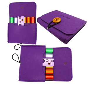Petites pochettes de rangement pour huiles essentielles de 10 ml, en feutre résistant à l'eau, tendance, portables, sac à main, logo personnalisé - Product Image 4