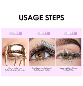 <span class=keywords><strong>Mascara</strong></span> scintillant effet diamant, longue tenue, recourbant et allongeant, <span class=keywords><strong>waterproof</strong></span>, pour maquillage des yeux <span class=keywords><strong>de</strong></span> soirée - Product Image 6