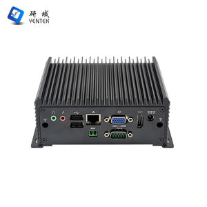 Безвентиляторный мини-ПК <span class=keywords><strong>Intel</strong></span> J4125 DDR4 8 ГБ SATA M.2 HD VGA LAN COM PS2 WiFi WIN10 Ubuntu VESA настольный промышленный мини-ПК - Product Image 5