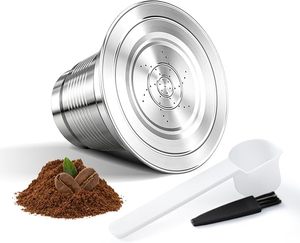 Commandez directement des capsules de <span class=keywords><strong>café</strong></span> <span class=keywords><strong>LOR</strong></span> réutilisables en acier inoxydable, logo gravé au laser, grande taille, compatibles avec les machines - - Product Image 1