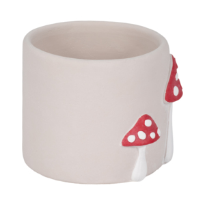 Vaso per piante in cemento con applicazione a forma di fungo per decorazioni interne ed esterne - Product Image 3