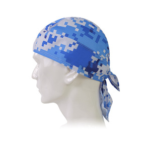 Breathable Pirate Bandana Camouflage Long Tie Up Hat Outdoor Running Ice Silk Sweat Wicking Cap - Product Image 2