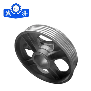 Volant d'inertie en fonte pour générateur d'énergie, certifié ISO, sur mesure, avec poulie et couvercle de regard en fonte, fabrication en fonderie - Product Image 3