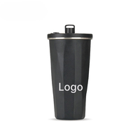 Gobelet isotherme portable en acier inoxydable avec paille escamotable pour café glacé Americano, idéal pour l'extérieur