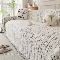 Housse de canapé toutes saisons en fil de laine Inkstone Snow-Mao, modèle une pièce, anti-griffures de chat, antidérapante, couverture intégrale, élastique et respirante