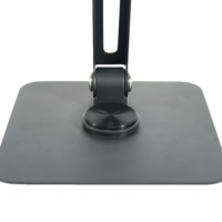 Support de tablette réglable en acier au carbone personnalisé avec angle de vision rotatif à 360°, design ergonomique de bureau à 180°, portable