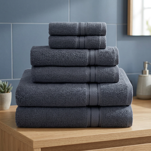 Juego de Toallas de Baño de Algodón Orgánico Ecológico de Color Sólido, Rectangulares, Tejidas, Tamaño Adulto para Hotel - Product Image 1