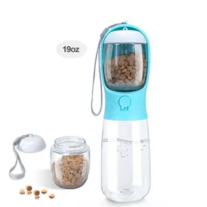 E-commerce Hot Sale Bpa Free Eco-friendly Material 2 In 1 Cat Water Cup Pet Travel Water Bottle For Dog