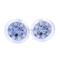 Projecteur LED RGBW 48MM IP65 PVC Caméléon E14 AC24V pour Fêtes Foraines, Lumière ponctuelle automatique, CRI 90, Durée de vie 50 000 heures pour Parcs d'Attractions