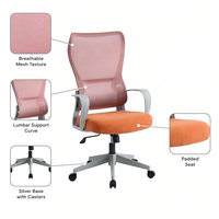 Chaise de bureau ergonomique à dossier haut en maille, prête pour l'OEM, avec support lombaire réglable, chaise de direction pour bureau à domicile et bureau de jeu