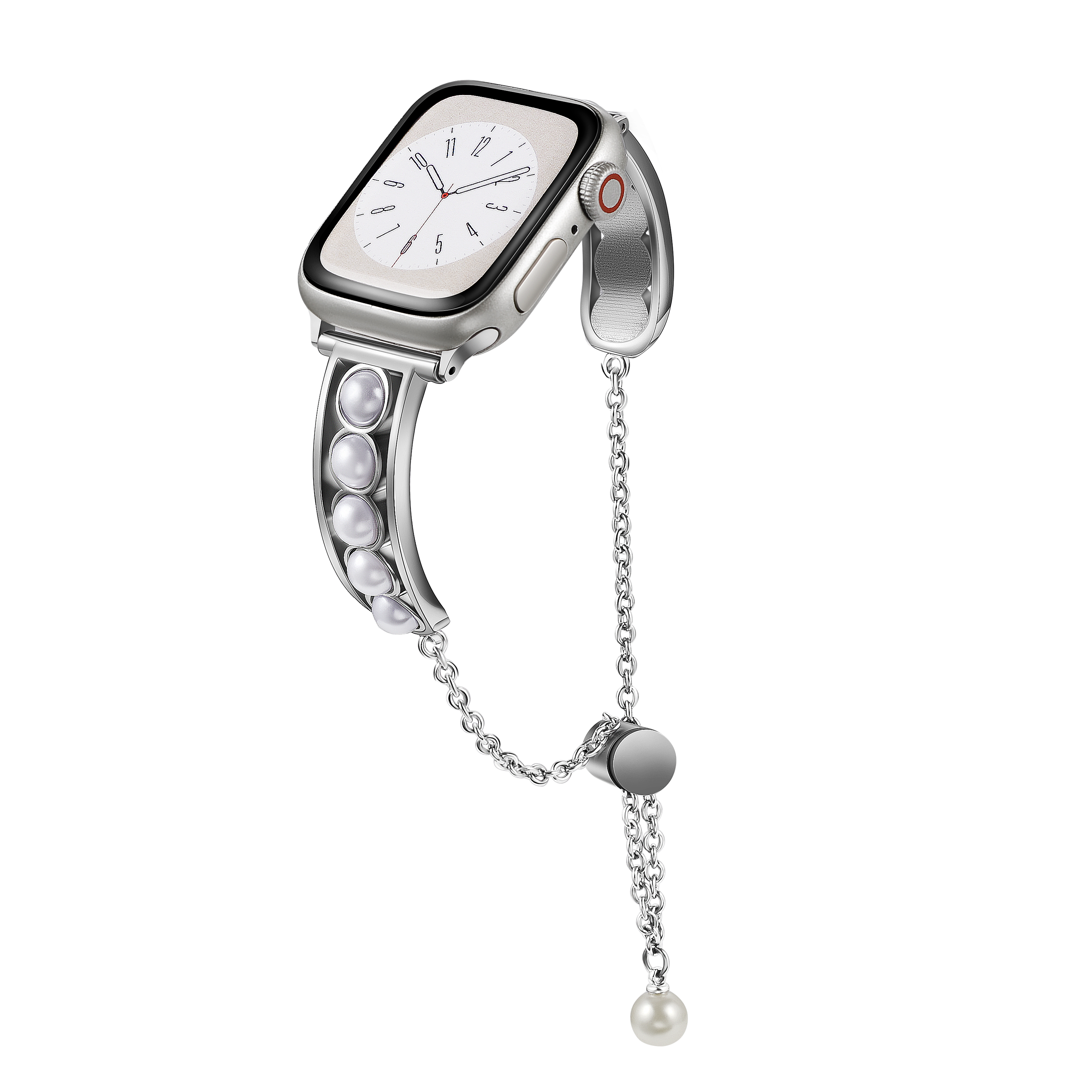 Fashionable Women Strap for IWatch Series 7 Luxury Stainless Steel Metal Bracelet Strap for Apple Watch Bands
