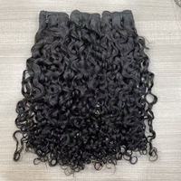 Lots de Cheveux Humains Vierges à Cuticules Intactes, Couleur Naturelle, Grade 15A, Bouclés à l'Eau, Double Tirage, Cheveux Humains Vietnamiens