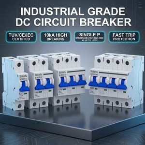 DC1000V 1-63A MCB CE認証取得済み 1P/2P/3P/4P ソーラー過負荷短絡保護装置 ストレージ RV オフグリッド DINレール ミニスイッチ 5年保証 - Product Image 1