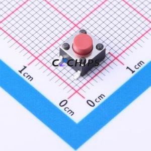 TSD003B05026A38 Tactile Switch SMD,6x6mm Switch Round Button 2.6N Vertical Mount 6mm - Product Image 1