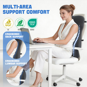 Almohada de Soporte Lumbar Ergonómica de Espuma Viscoelástica para Asiento de Coche, Cojín para Conductor y Pasajero, Alivia el Dolor Lumbar - Product Image 4
