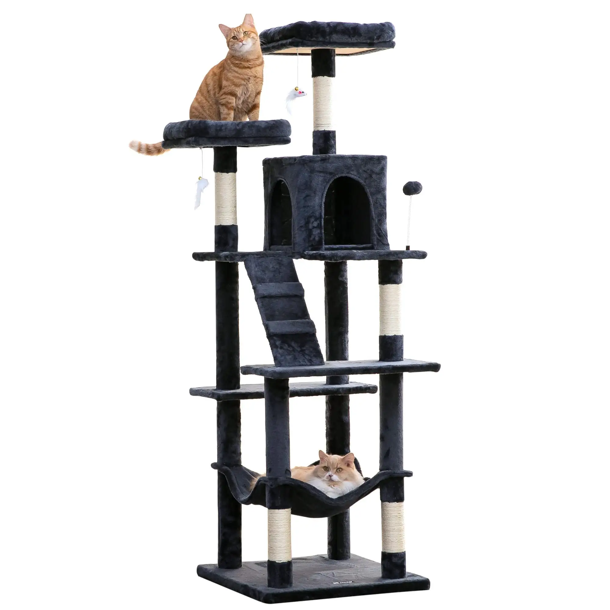 Ontwerp Kattenbomen Voor Grote Katten Leveren Kwaliteit Groothandel Modekarton Aangepaste Huisdierenproducten Duurzame Toren Hout Boom Kat