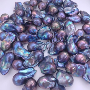 Perlas Barrocas Negras Naturales de Agua Dulce, 15 mm, Cuentas Sueltas, Utilizadas para la Elaboración de Joyería Exquisita - Product Image 2