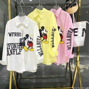 Estilo reductor de edad lindo patrón de letras de dibujos animados de gran tamaño High Street trece líneas primavera nueva <span class=keywords><strong>moda</strong></span> Casual Oficina largo T5304 - Product Image 6