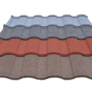 인도 슬레이트 지붕 재료 시트 긴 스팬 컬러 스톤 코팅 골판지 금속 지붕 가격