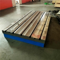 Plateforme d'inspection et de mesure en fonte durable sur mesure, banc d'essai de moteur, plaque d'assemblage à rainures en T