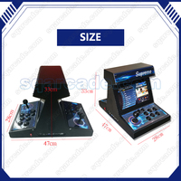 Console de jeu vidéo Street Fighter à deux joueurs Nouveau prix pas cher 10 pouces Double Arcade Connexion filaire 9800 Console de jeu TV