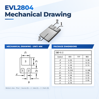 Transistor MOSFET Trench N-Channel EvolE 45V 37A SMD-0.2 Level Logika Rendah RDS(on) 20m Konverter DC-DC Buck Sinkron