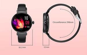 Montres pour femmes 2024, meilleures ventes, montre connectée de luxe en cuir, fitness, étanche, montre intelligente, Relojes AMOLED - Product Image 6